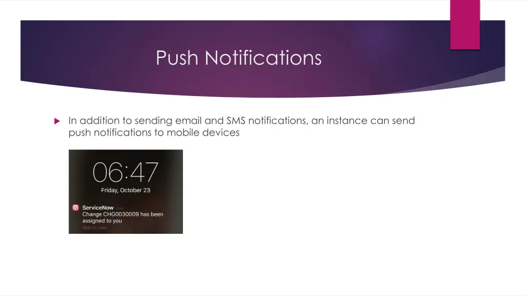 push notifications