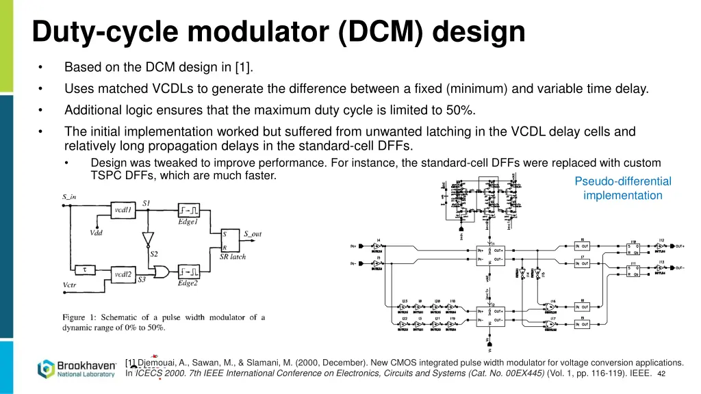 duty cycle modulator dcm design