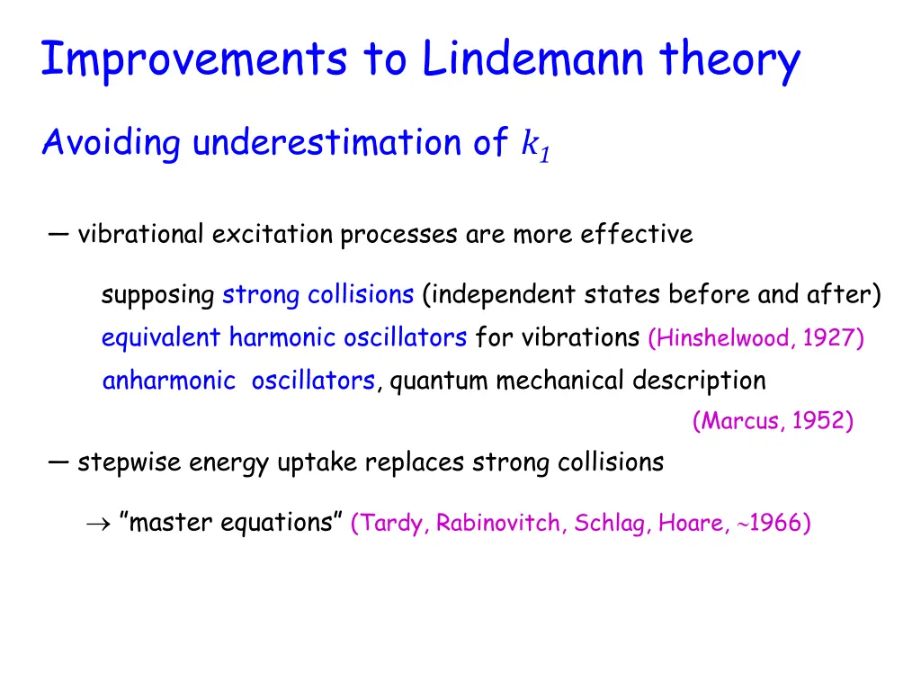 improvements to lindemann theory