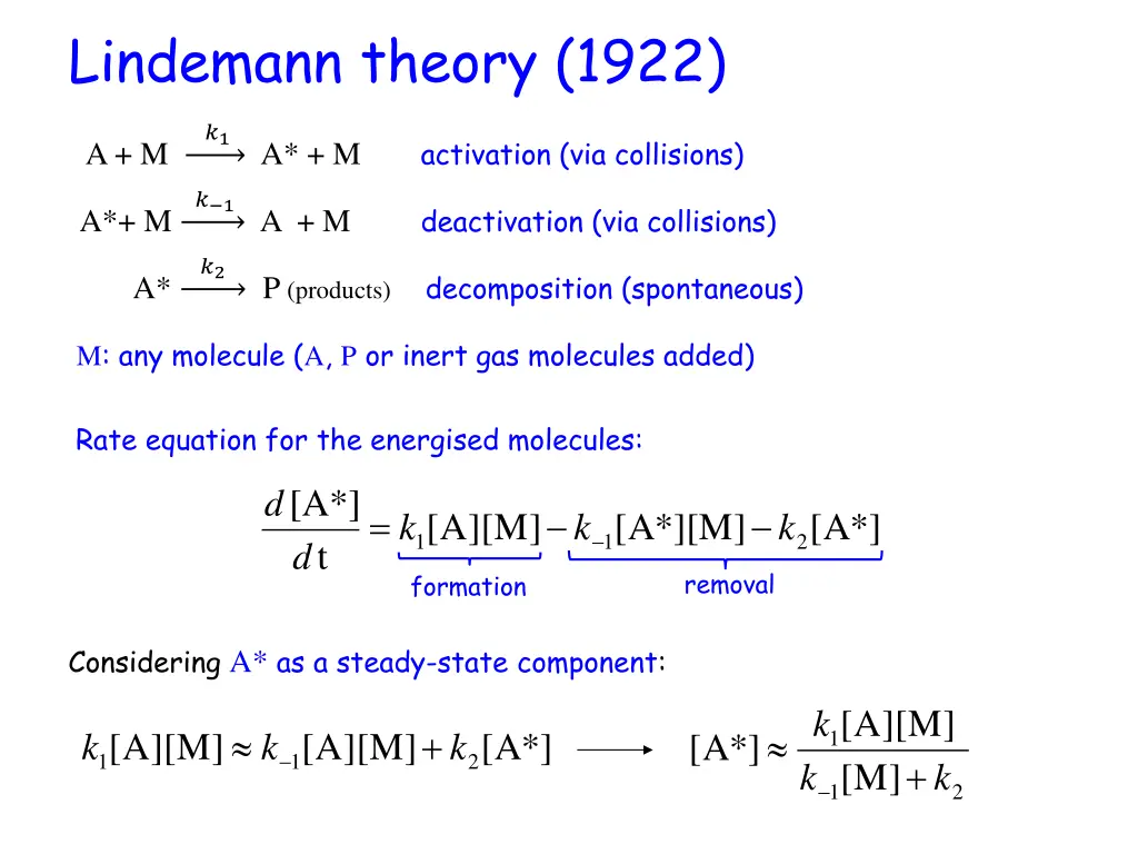 lindemann theory 1922