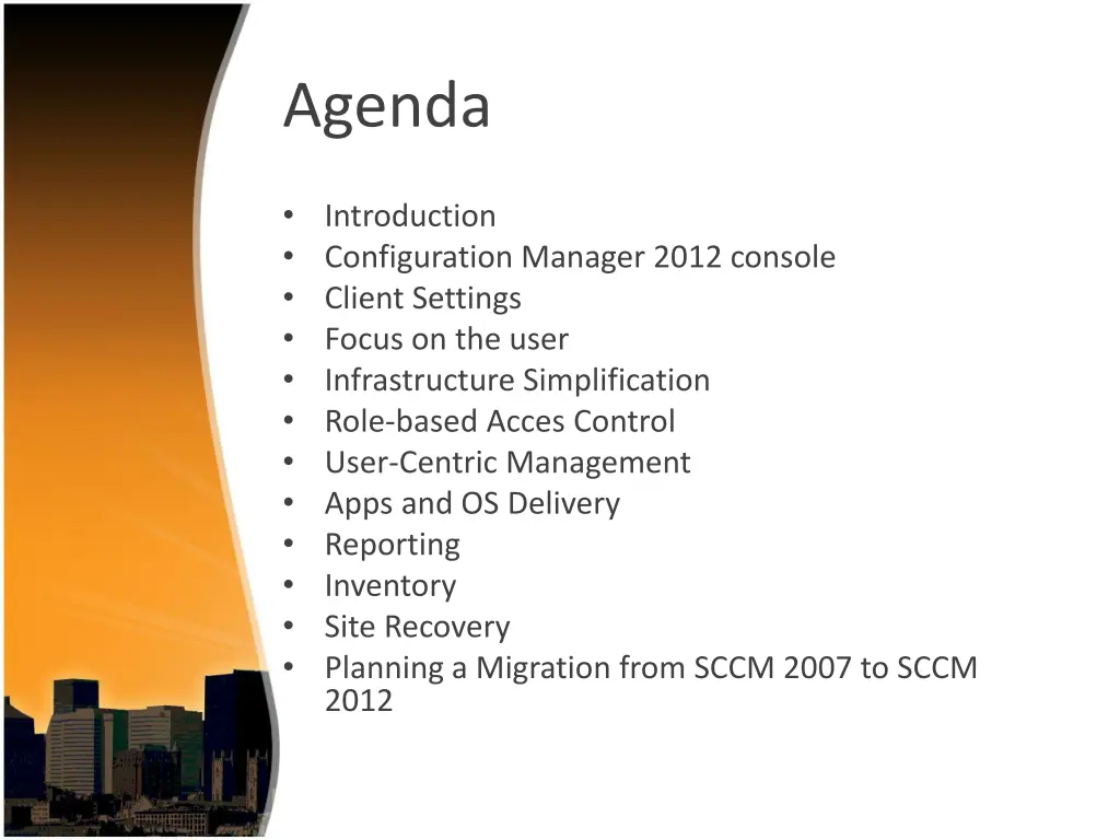 agenda