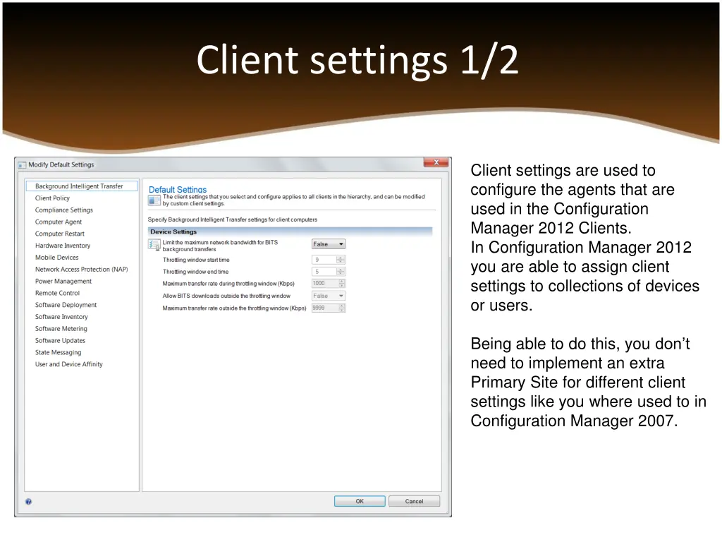 client settings 1 2