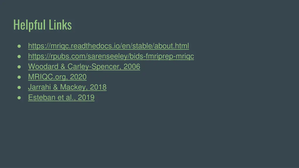 helpful links