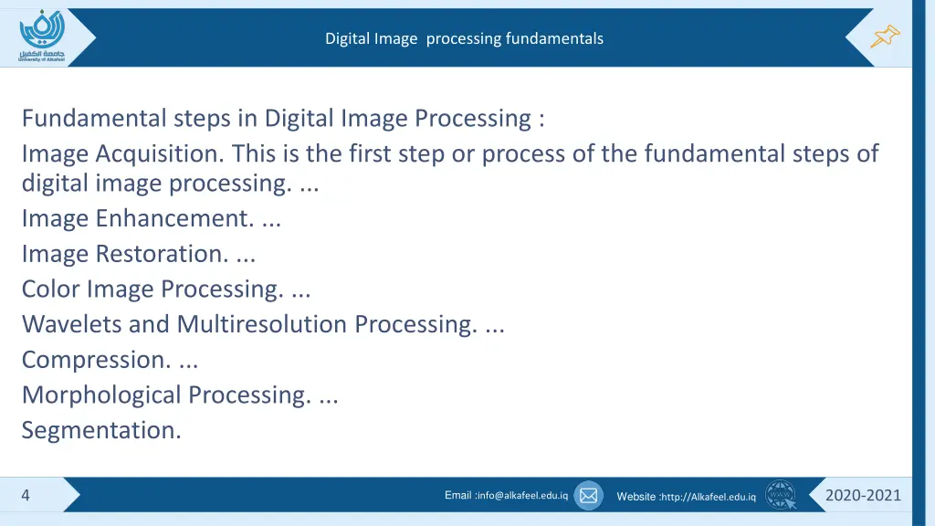 digital image processing fundamentals