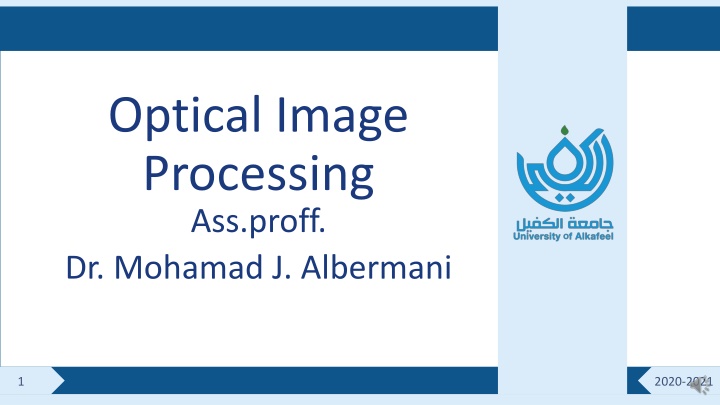 optical image processing ass proff dr mohamad