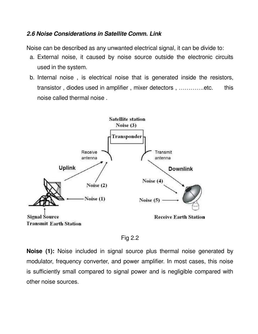 2 6 noise considerations in satellite comm link