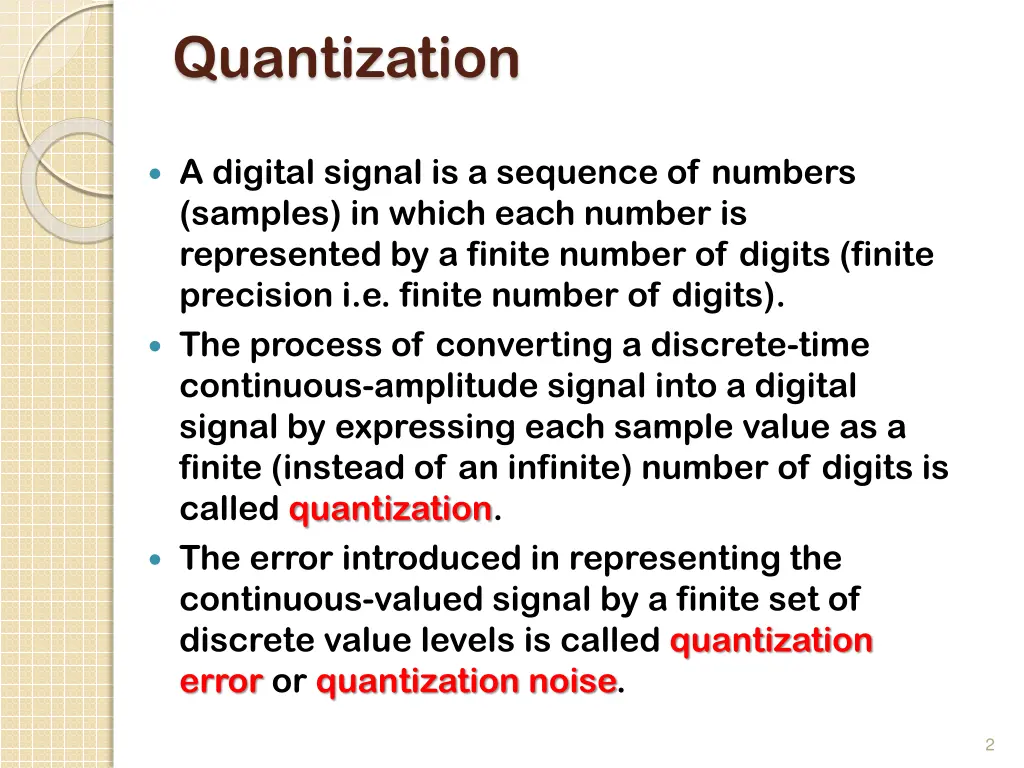 quantization