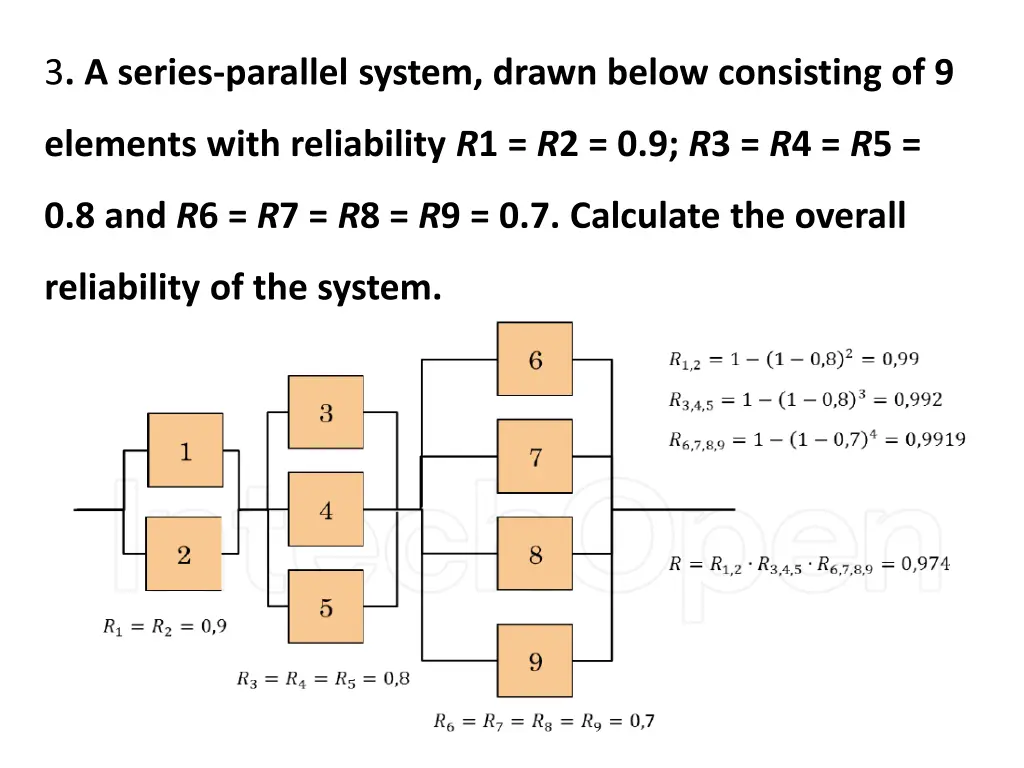 3 a series parallel system drawn below consisting