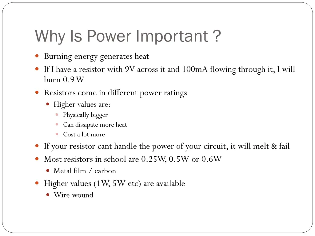 why is power important
