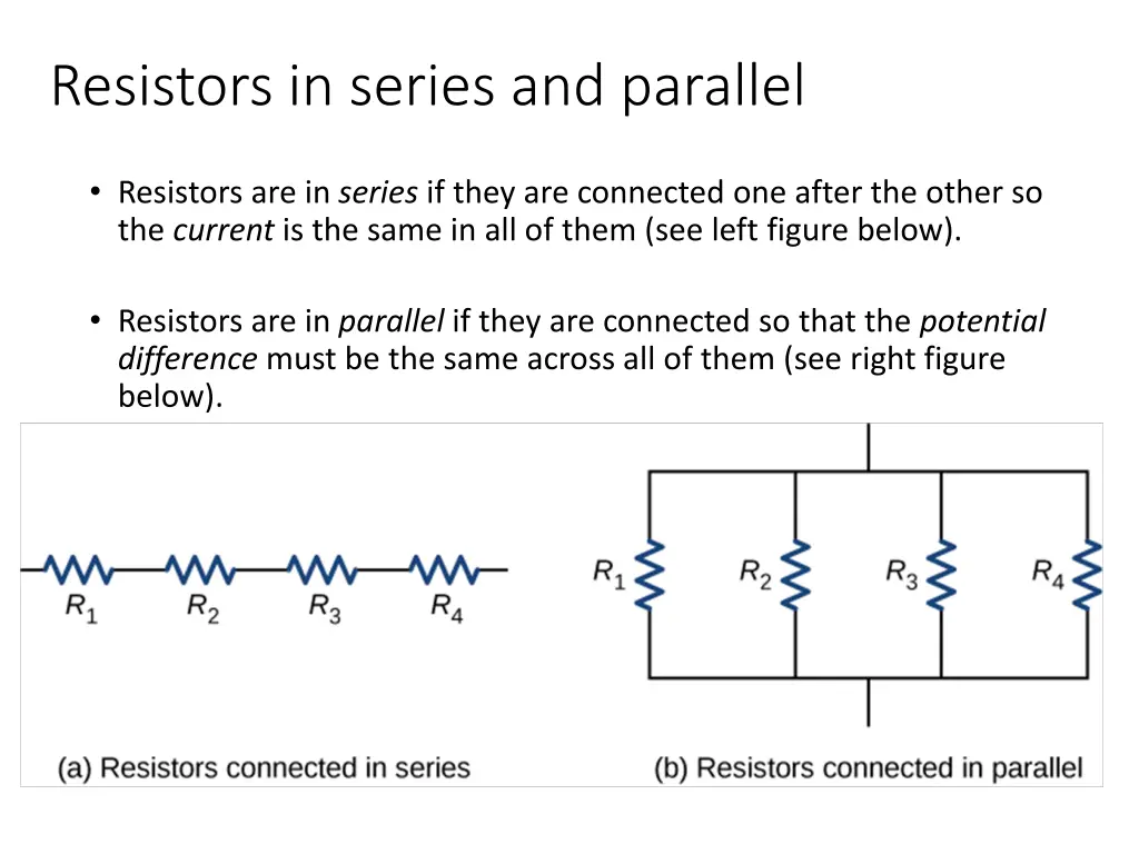 resistors in series and parallel