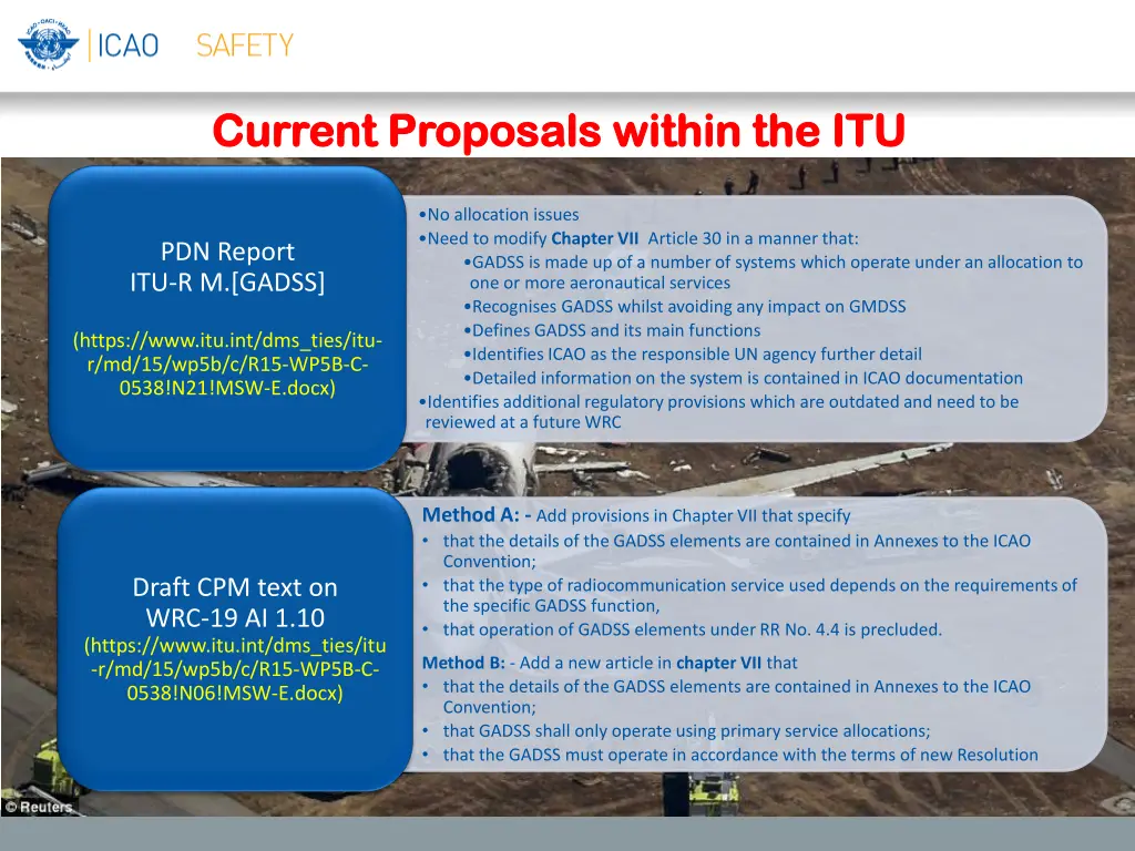 current proposals within the itu current