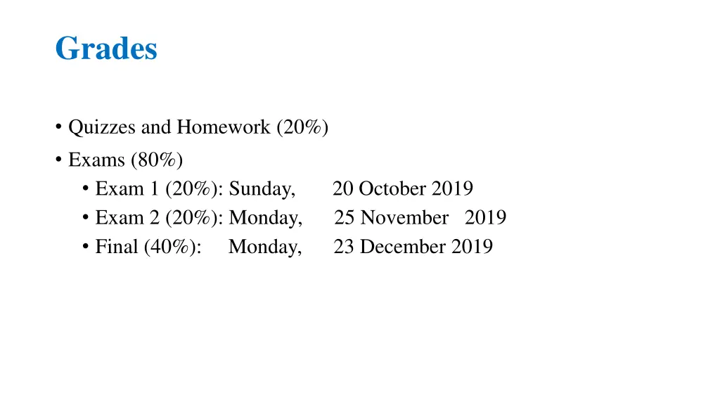 grades