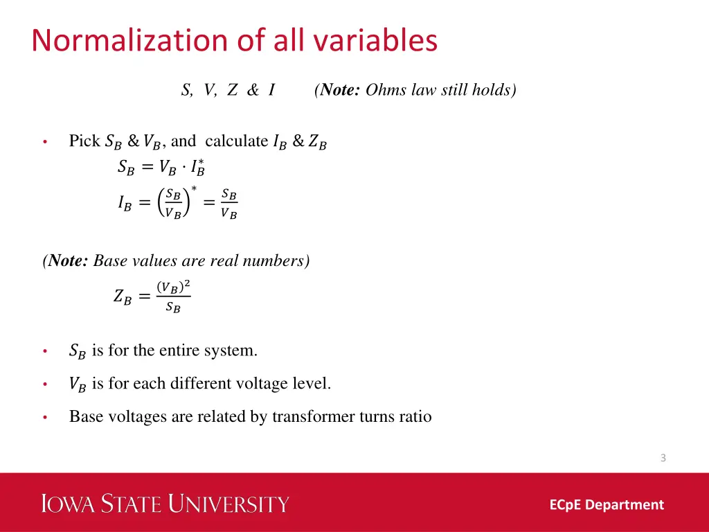 normalization of all variables