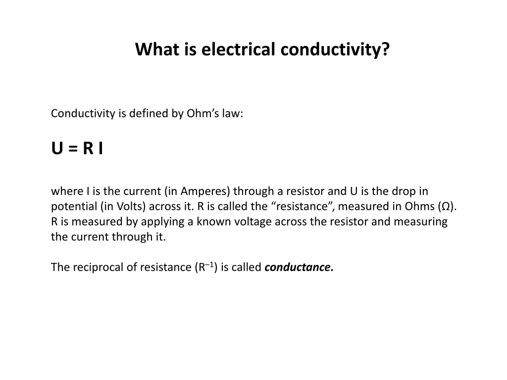 what is electrical conductivity