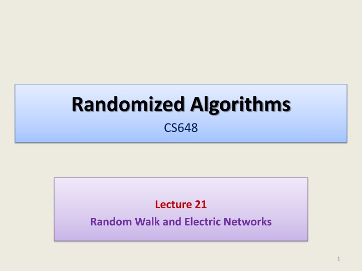 randomized algorithms cs648