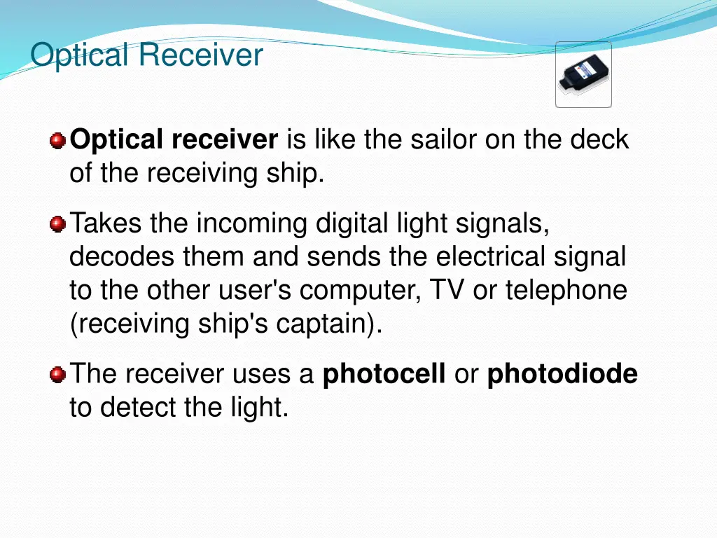 optical receiver