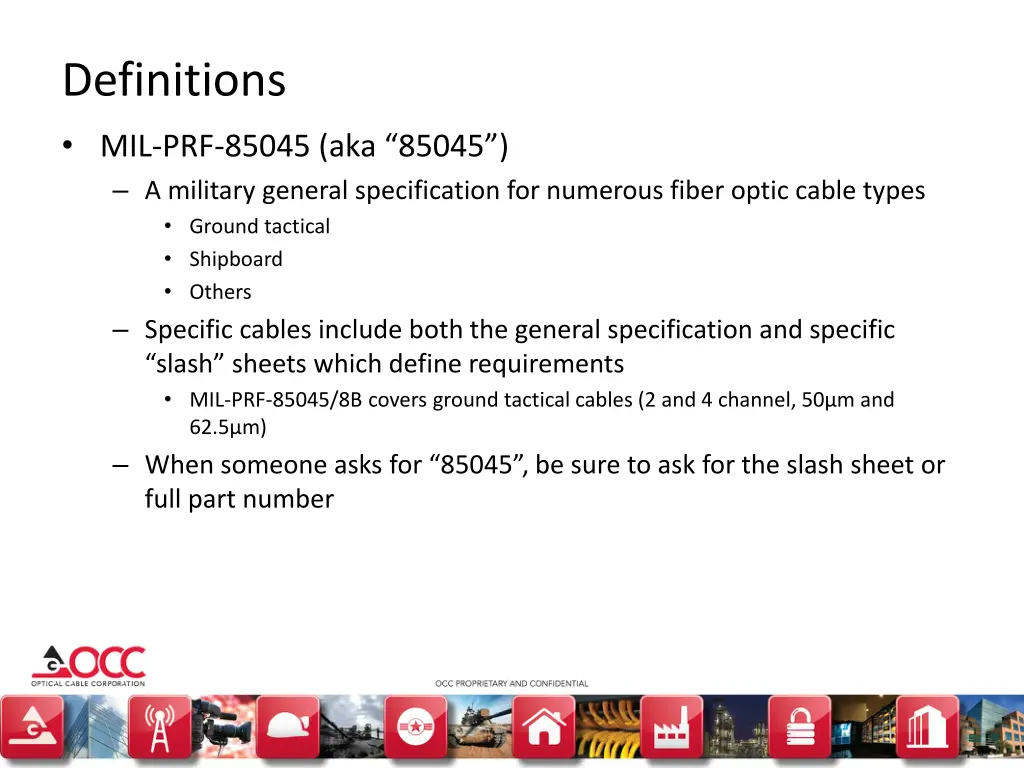 definitions mil prf 85045 aka 85045 a military