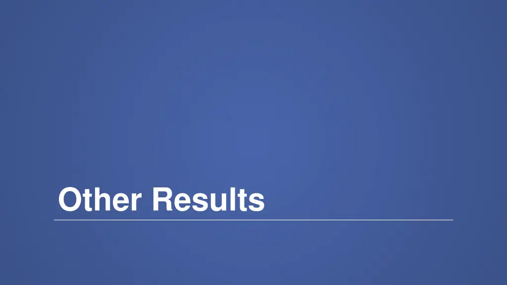 other results