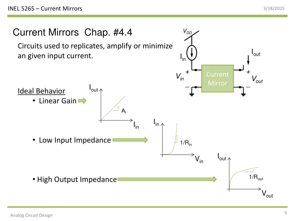inel 5265 current mirrors 4