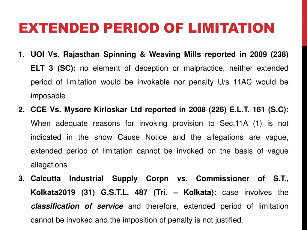 extended period of limitation