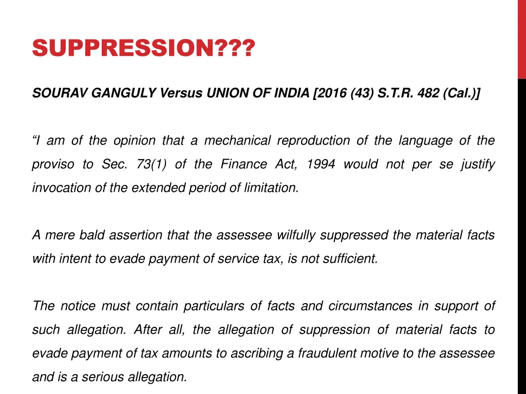 suppression 1