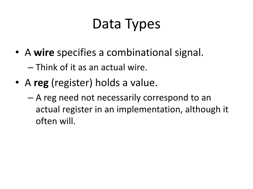 data types