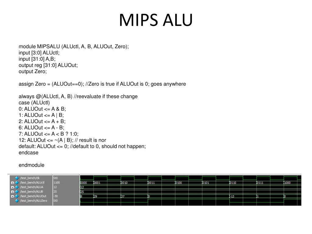 mips alu