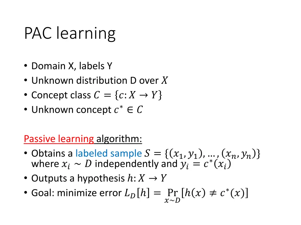 pac learning 1