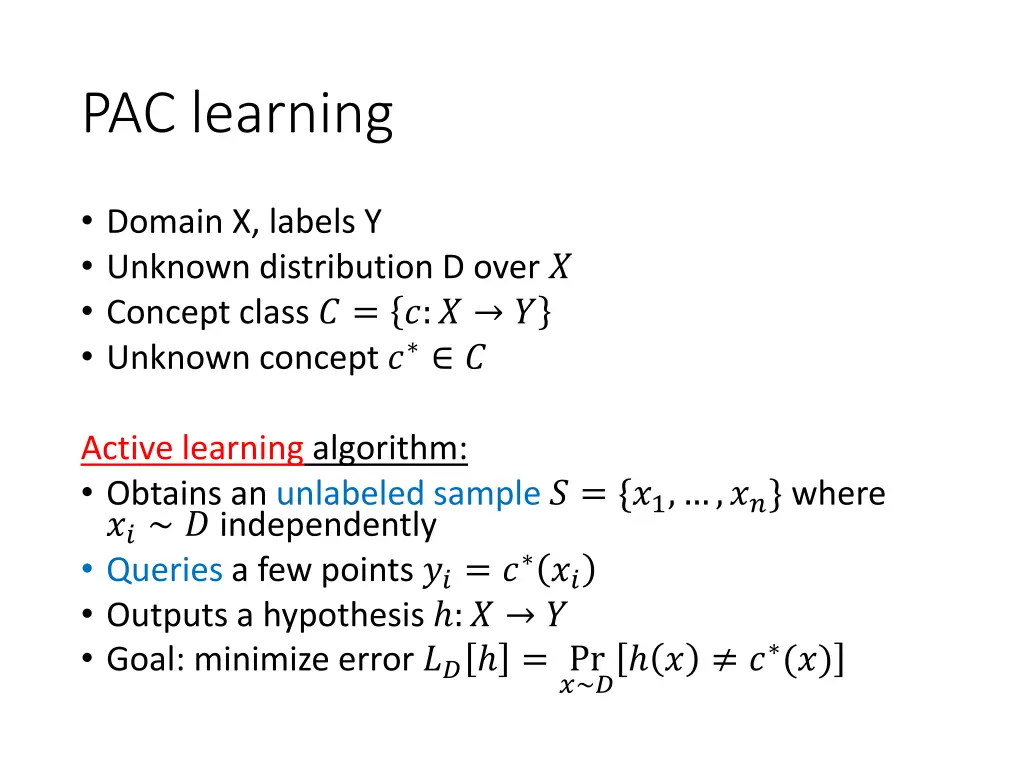 pac learning 2