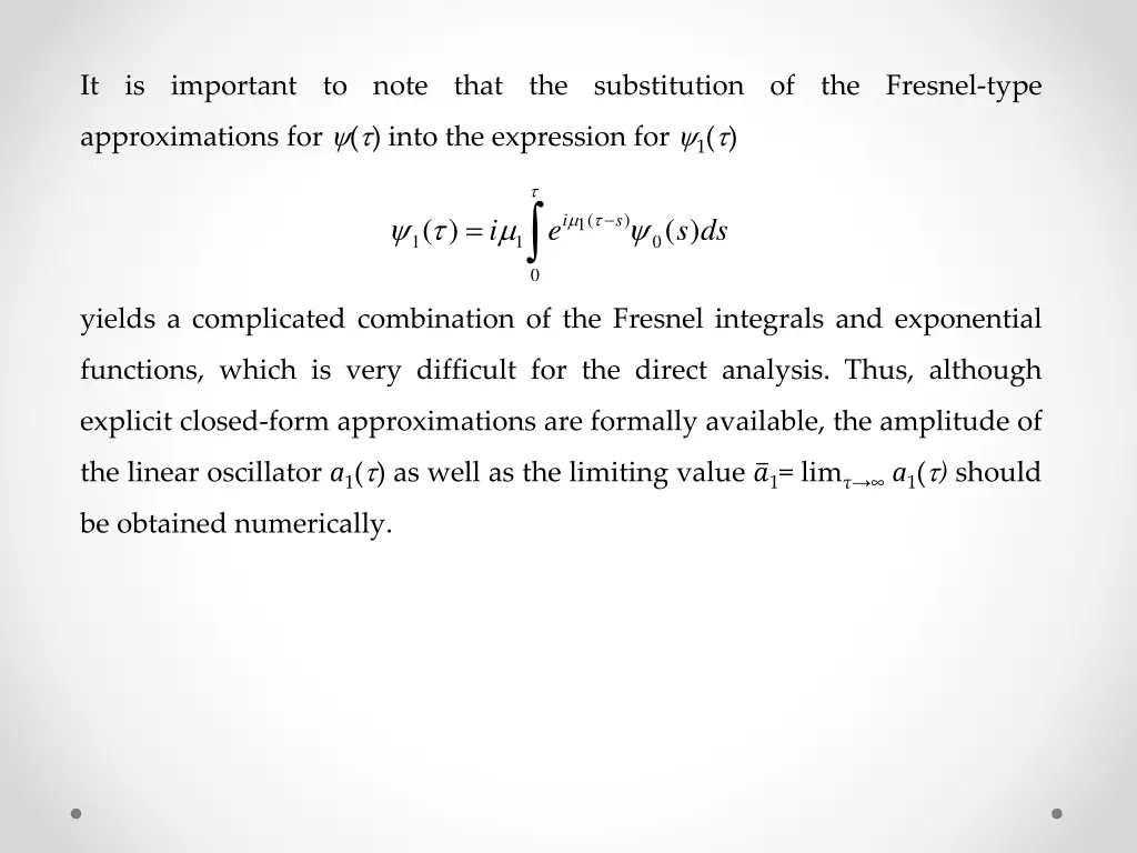 it is important to note that the substitution