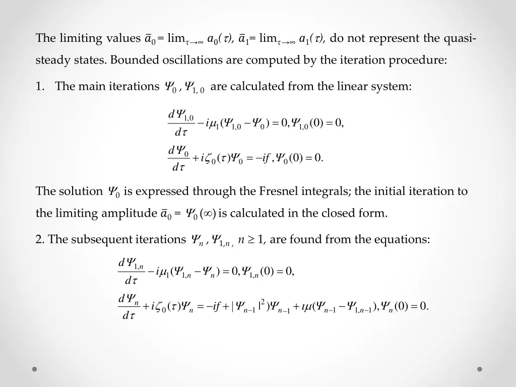 the limiting values