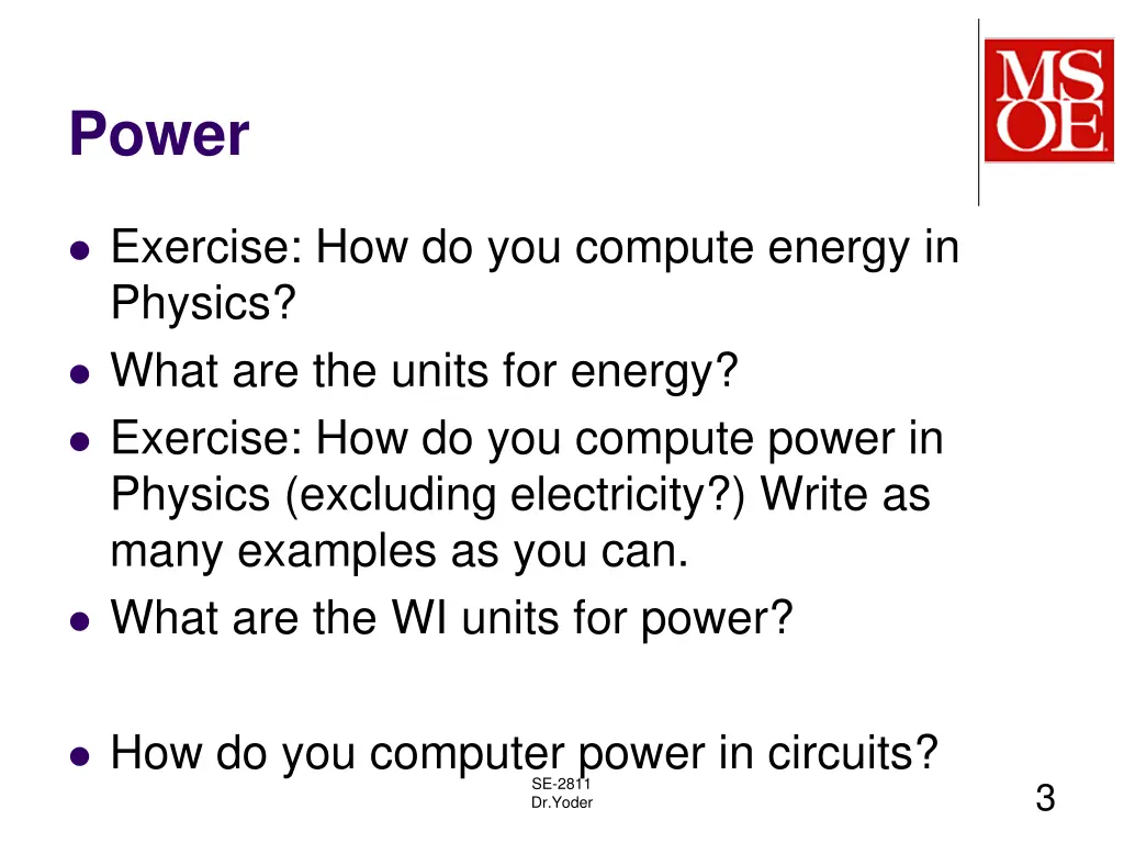 power