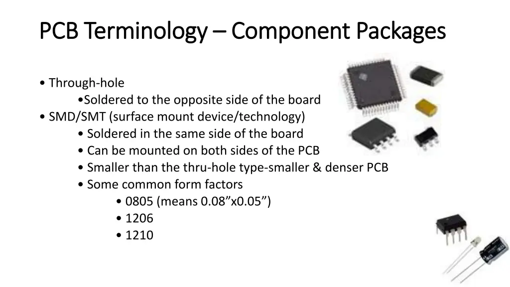 pcb terminology pcb terminology component