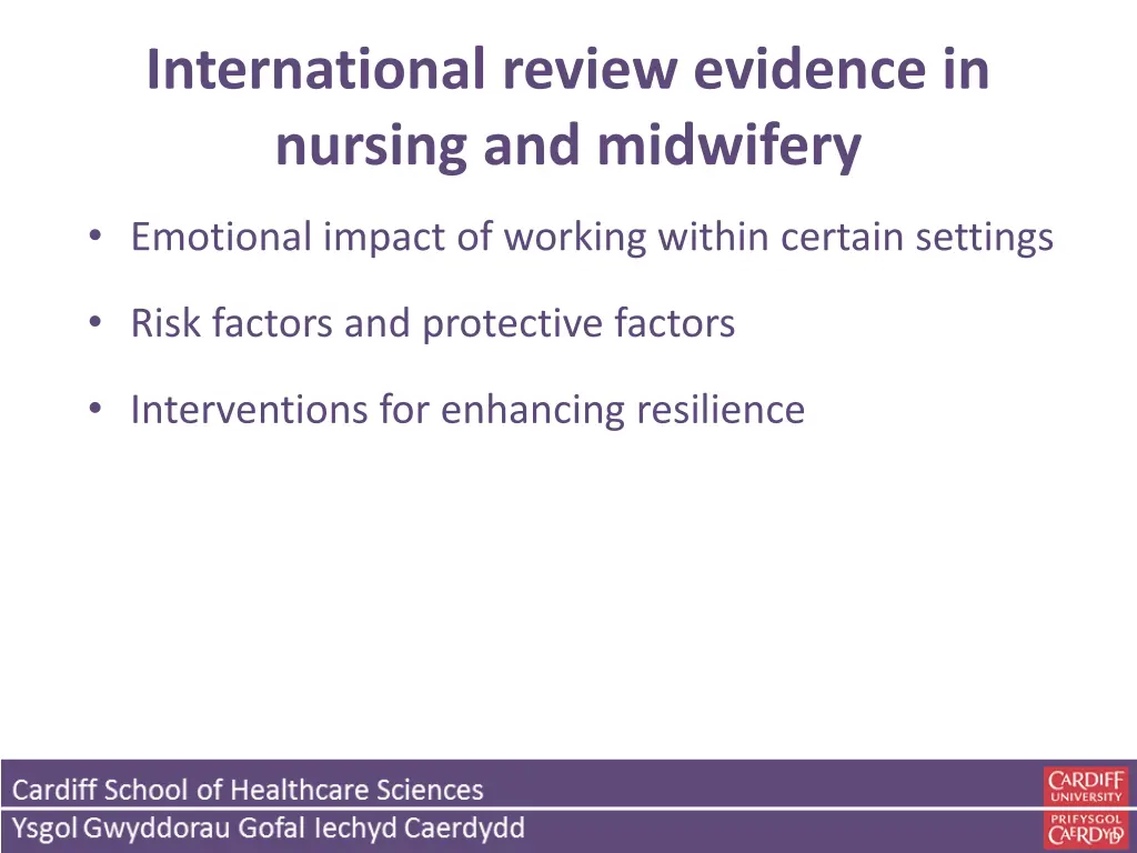 international review evidence in nursing 2