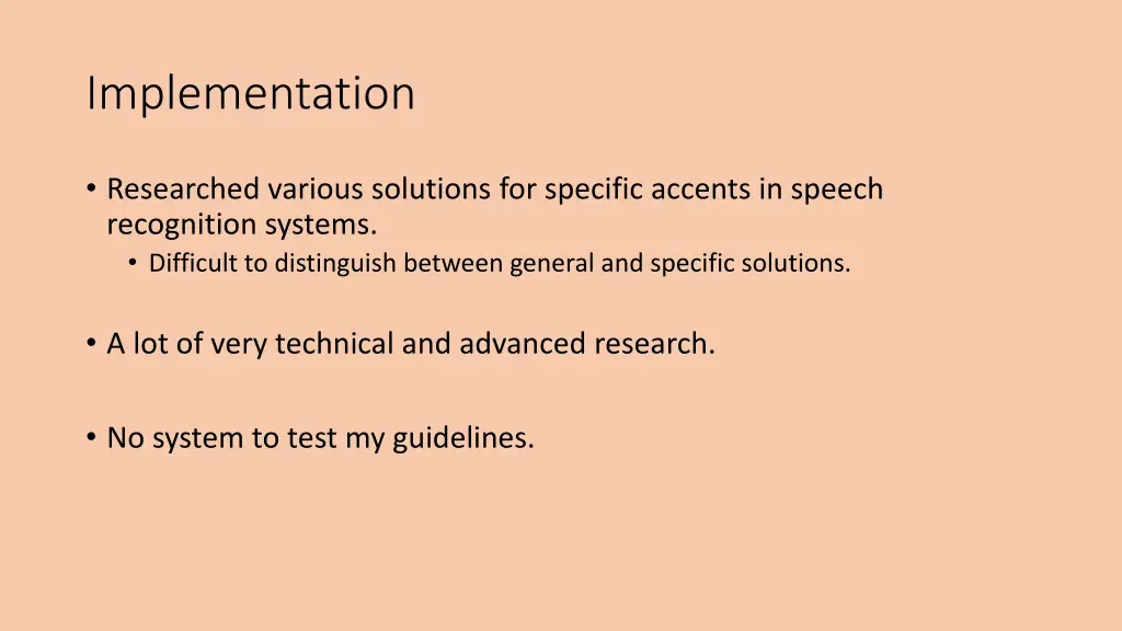 implementation