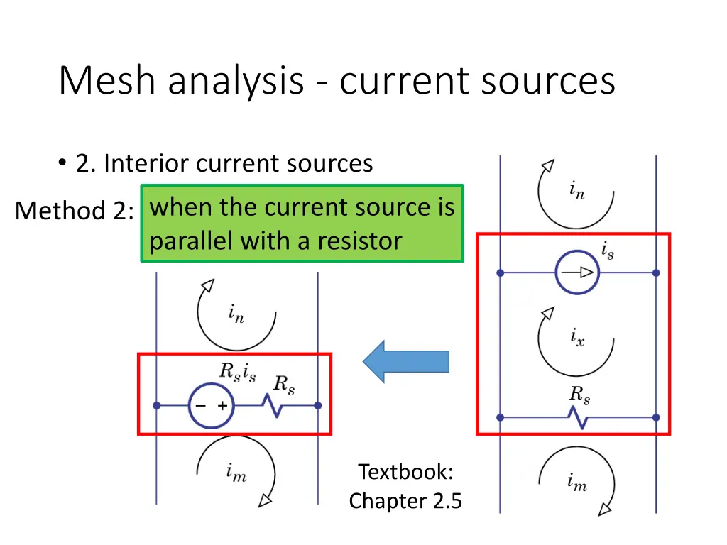 mesh analysis current sources 2