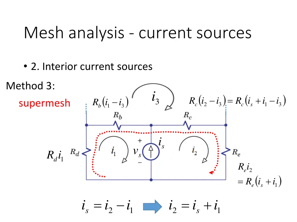 mesh analysis current sources 4