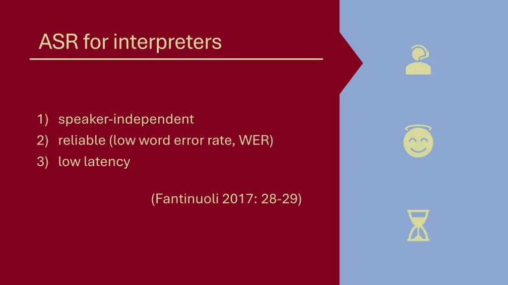 asr for interpreters