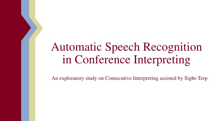 automatic speech recognition in conference