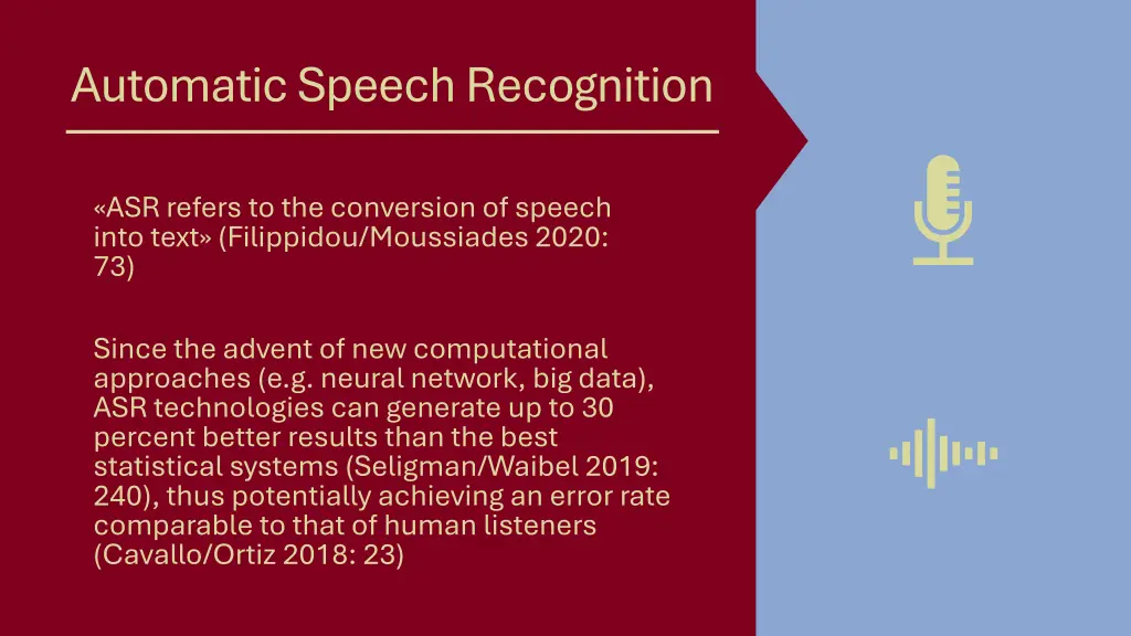 automatic speech recognition
