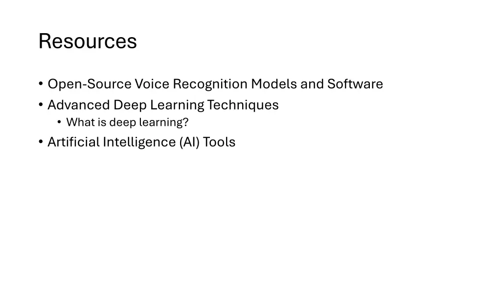 resources