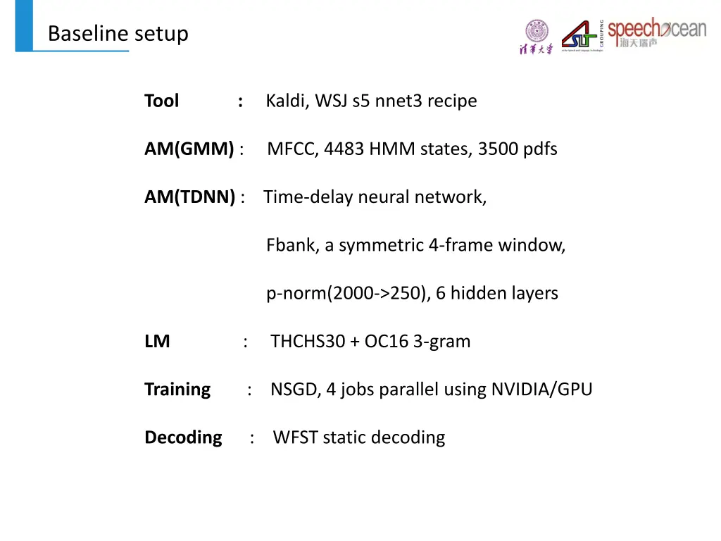 baseline setup