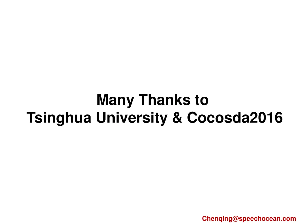 many thanks to