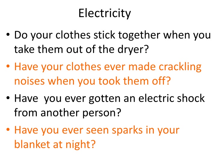 electricity