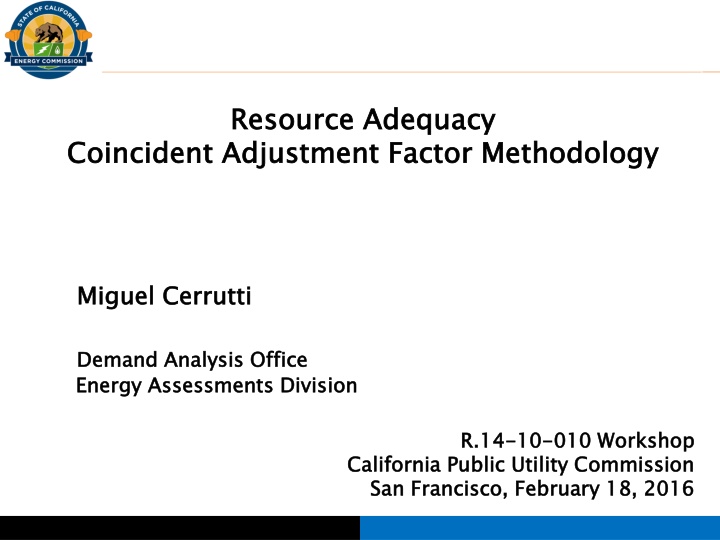 resource adequacy