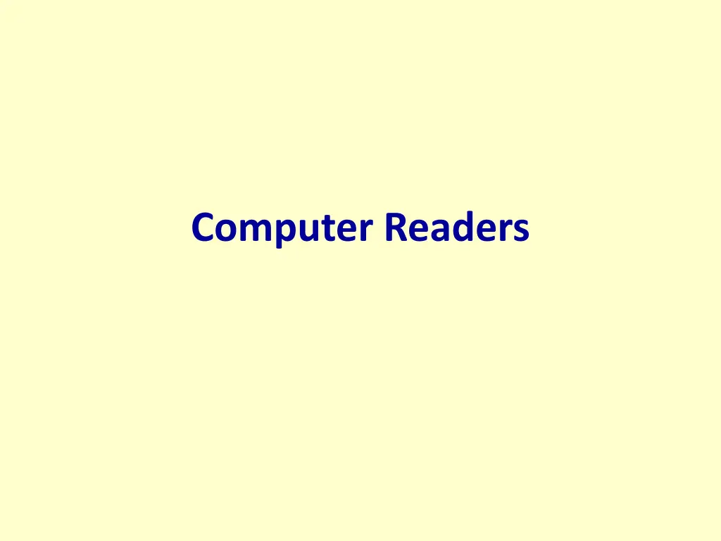 computer readers