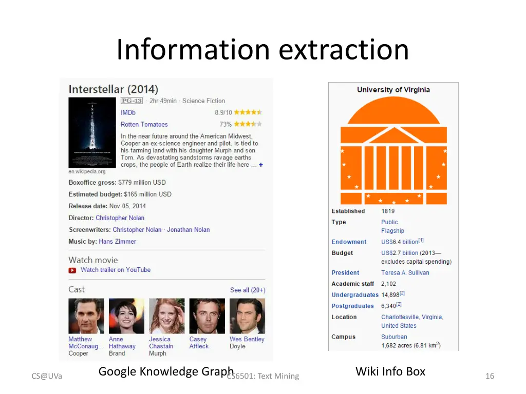 information extraction