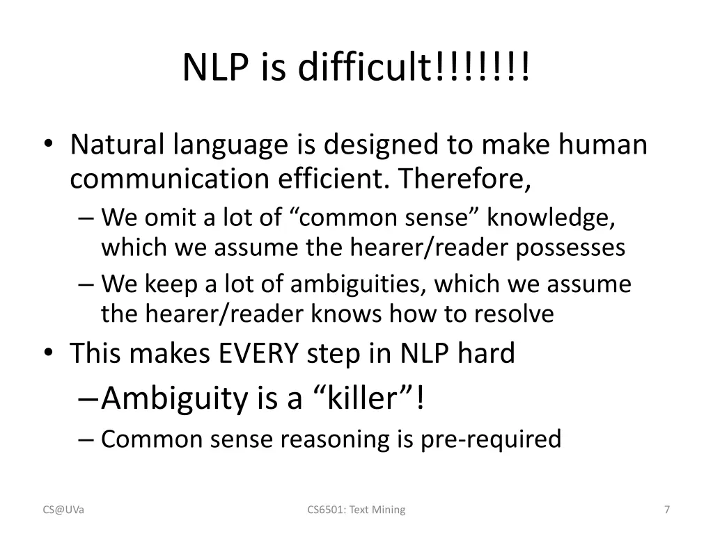nlp is difficult