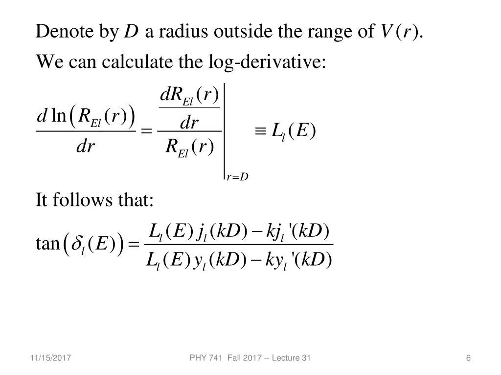 denote by a radius outside the range