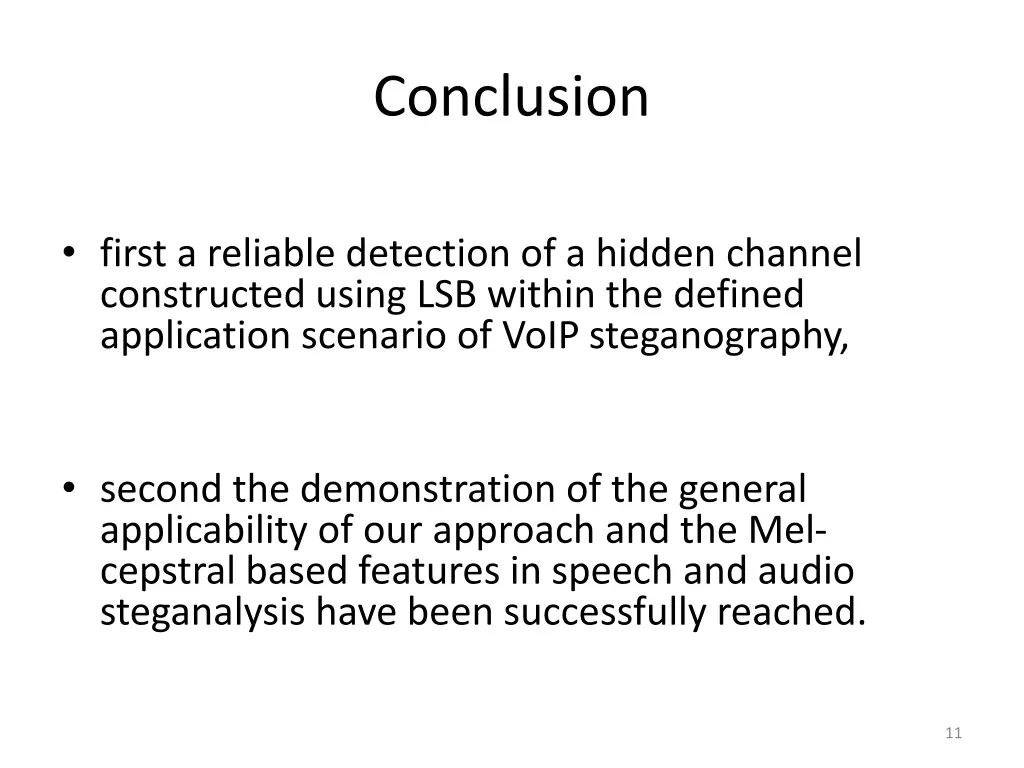 conclusion